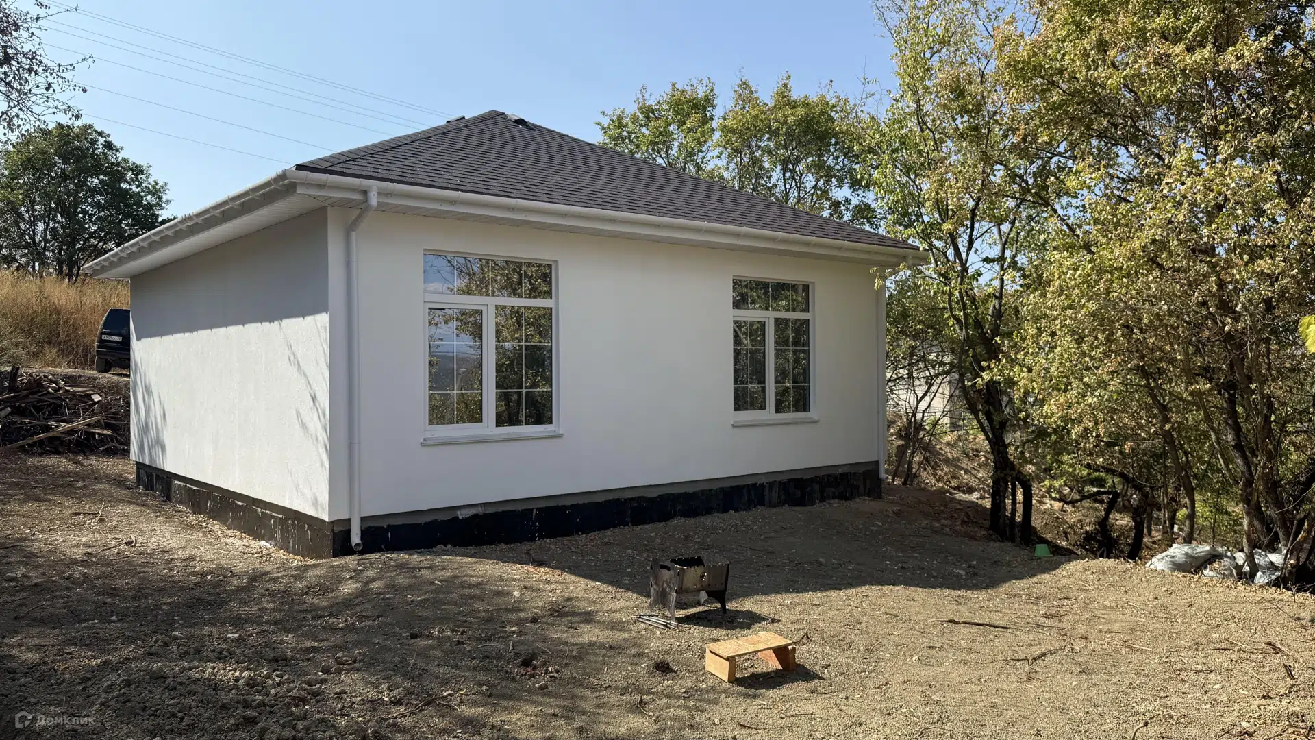 Проект дома «Светлый» компании Сапфир из материала Газобетонные блоки площадью 55м² под ключ за 3984000₽ в Донецке | 1 этаж, 2 спальни, 1 санузел – Домклик