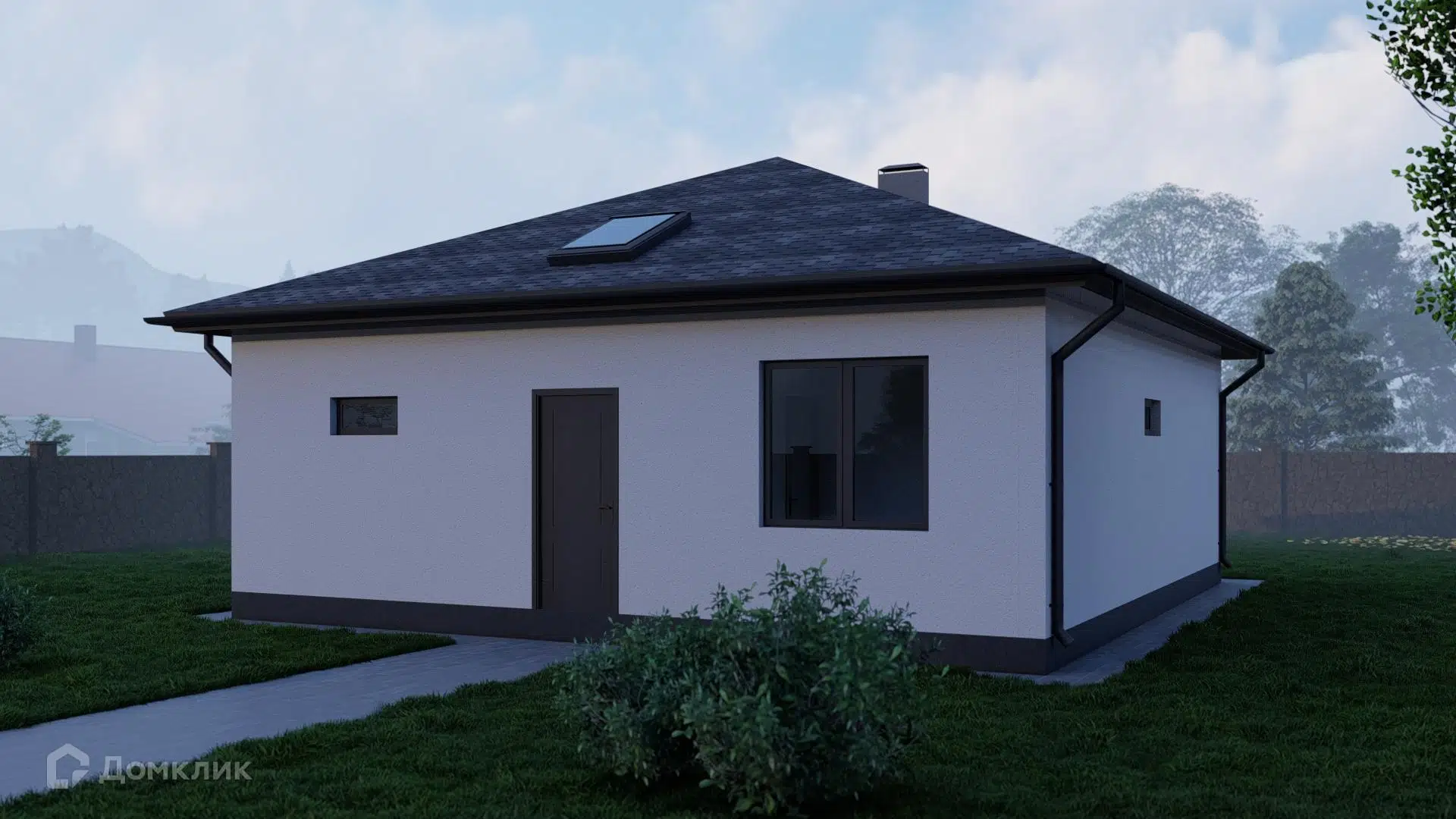 Проект дома «Бельбек SIP» компании Сапфир из материала SIP-панели площадью 72.5м² под ключ за 4438000₽ в Донецке | 1 этаж, 3 спальни, 2 санузла – Домклик