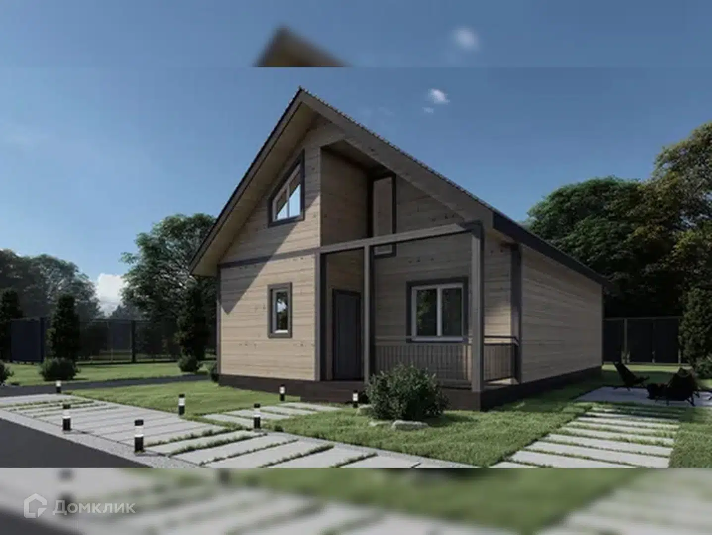 Проект дома «Наследие» компании ИП Зуева Марина Аркадьевна из материала Брус естественной влажности площадью 80м² под ключ за 6000000₽ в Донецке | 1 этаж, 2 спальни, 1 санузел – Домклик