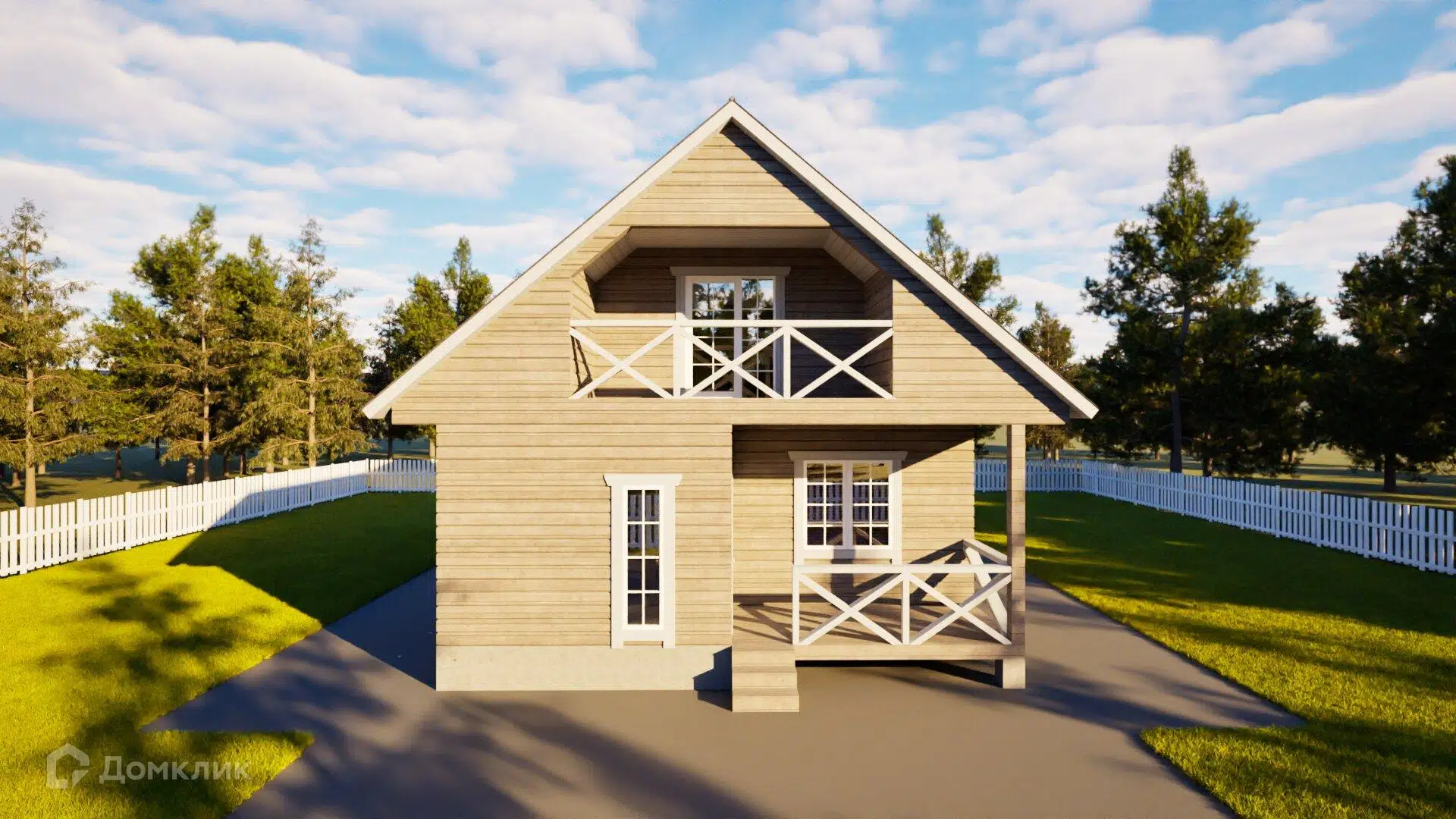 Проект дома «М-2 уютный» компании СК МАРТ из материала Брус естественной влажности площадью 132.6м² под ключ за 4000000₽ в Луганске | 2 этажа, 2 спальни, 1 санузел – Домклик