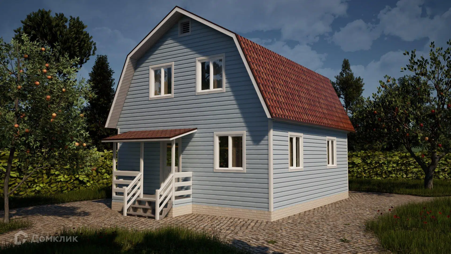 Проект дома «Богатырь ЛК - 2 БК-180 8х7 м Ч» компании Теремъ из материала Клееный брус площадью 88.7м² под ключ за 6792327₽ в Луганске | 2 этажа, 4 спальни, 2 санузла – Домклик