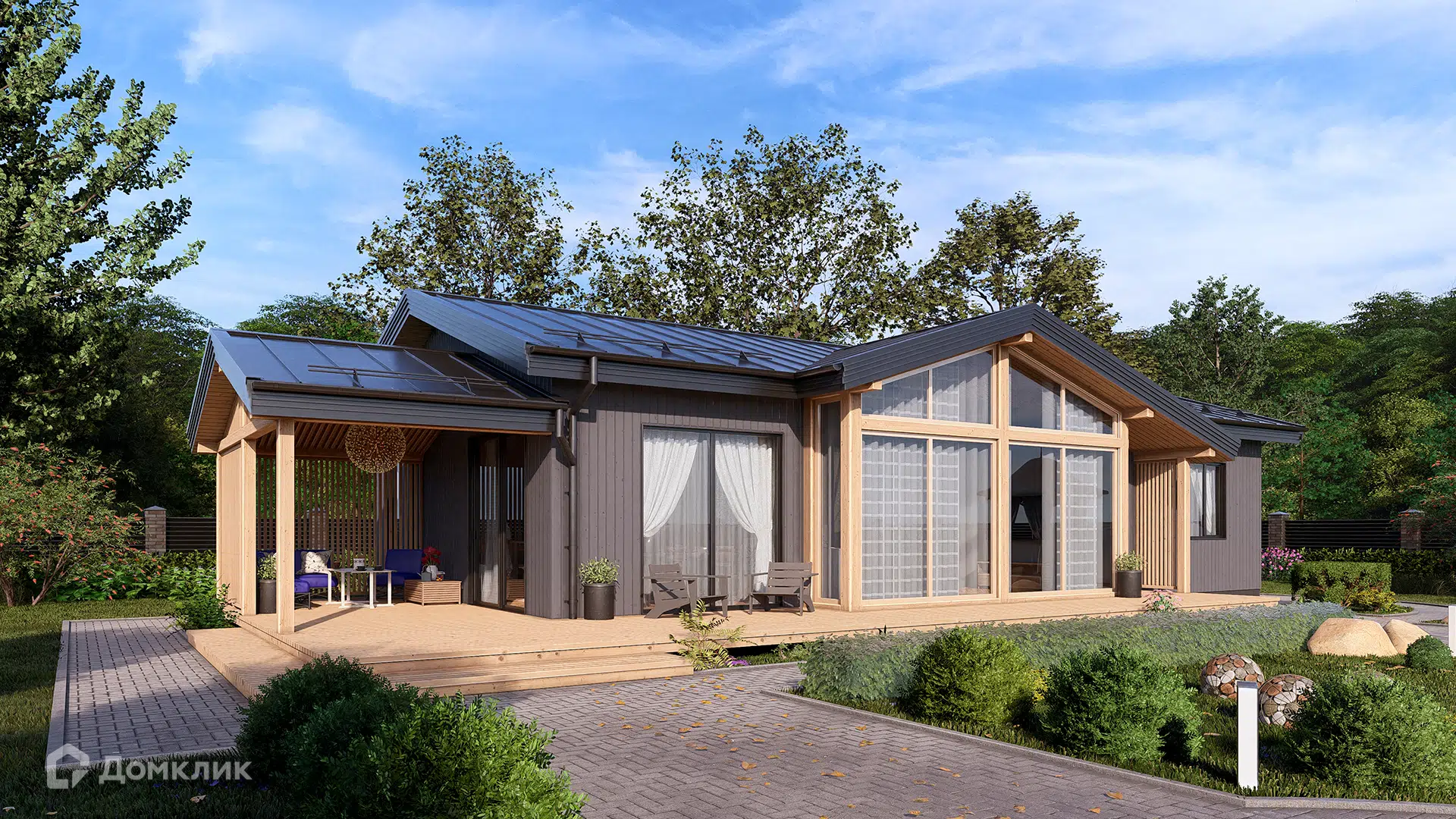 Проект дома «СВОЙ 155» компании СВОЙ из материала Каркасный дом площадью 167м² под ключ за 11108480₽ в Луганске | 1 этаж, 3 спальни, 2 санузла – Домклик