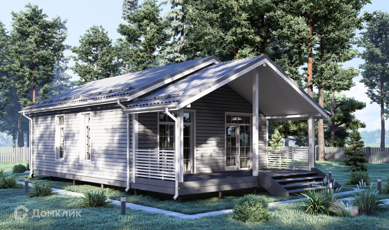 Проект дома «Ева» компании Пока нет Дома из материала Модульный дом площадью 78.7м² под ключ за 6500000₽ в Донецке | 1 этаж, 2 спальни, 1 санузел – Домклик