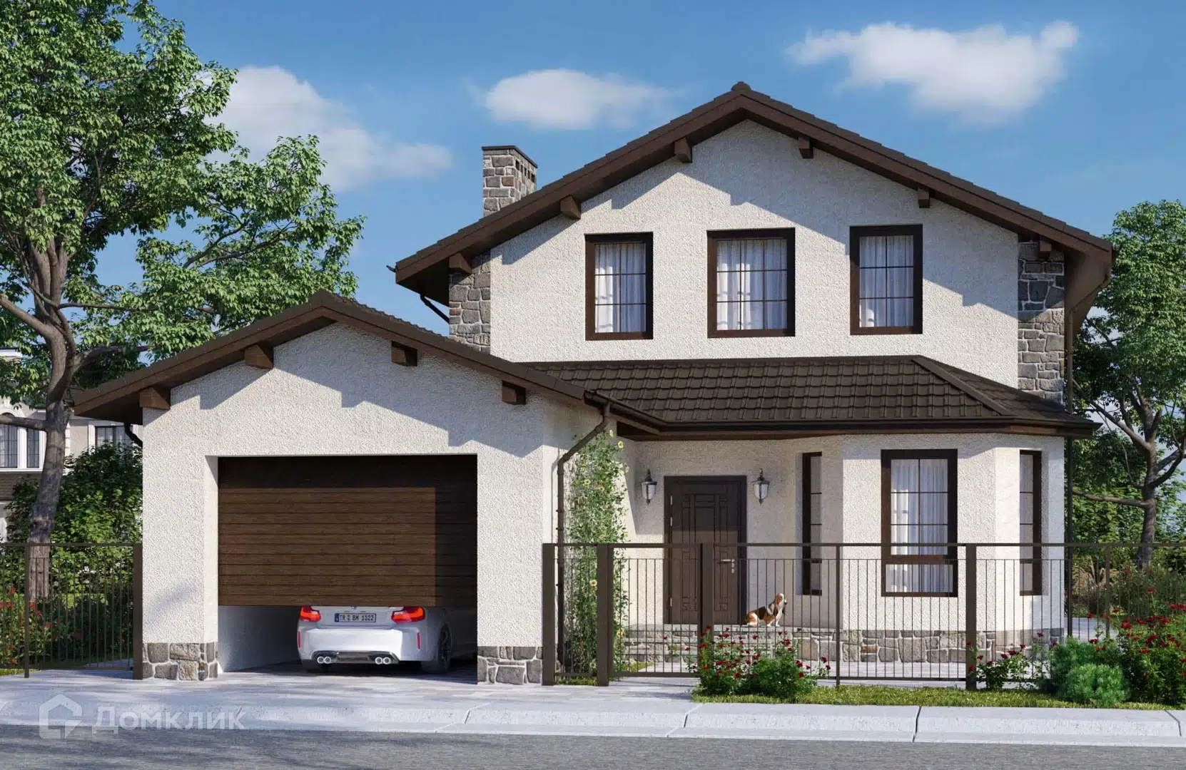 Проект дома «Проект №161» компании Новация из материала Газобетонные блоки площадью 175м² под ключ за 9625000₽ в Донецке | 2 этажа, 4 спальни, 2 санузла – Домклик