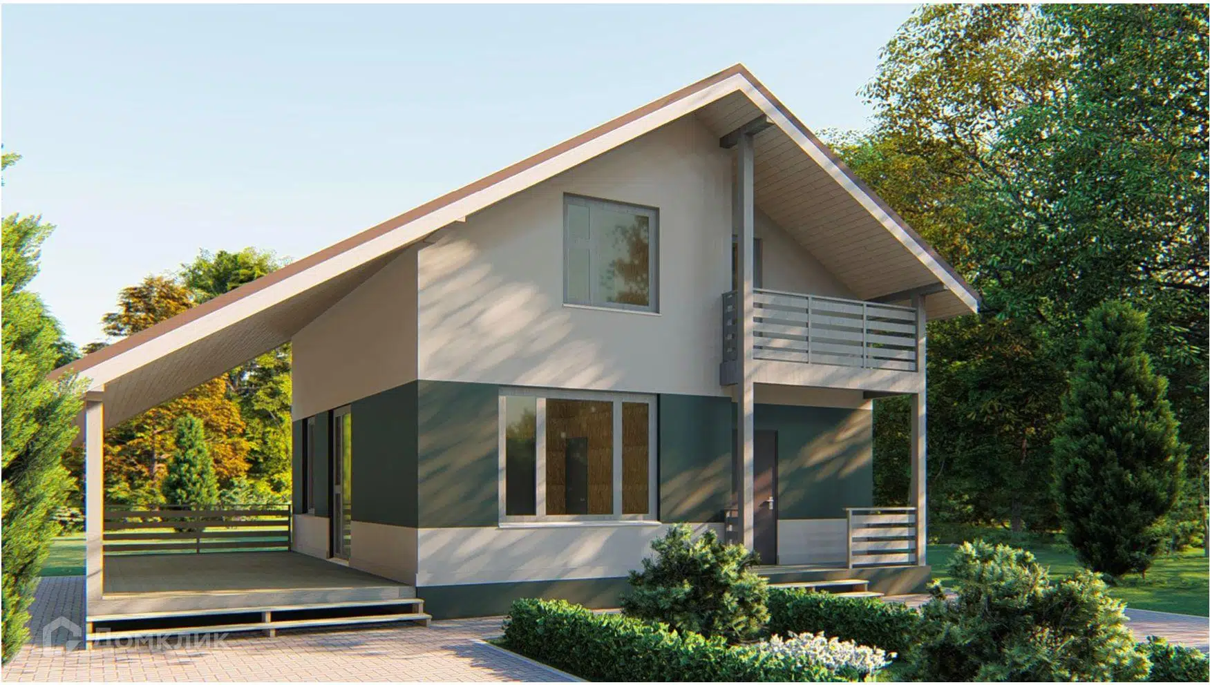 Проект дома «АЛЛА» компании Ассоциация СИП из материала SIP-панели площадью 159м² под ключ за 5565000₽ в Донецке | 2 этажа, 3 спальни, 2 санузла – Домклик