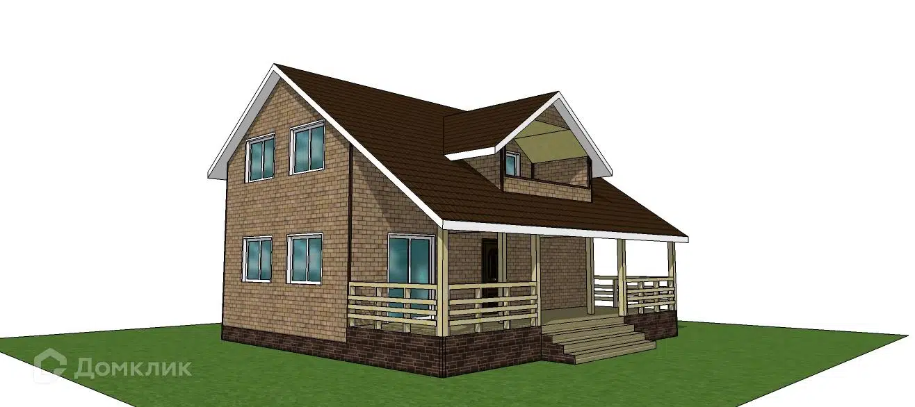 Проект дома «ССК-140ШД» компании ССК-ДОМ из материала Каркасный дом площадью 139.8м² под ключ за 4442000₽ в Донецке | 2 этажа, 4 спальни, 2 санузла – Домклик