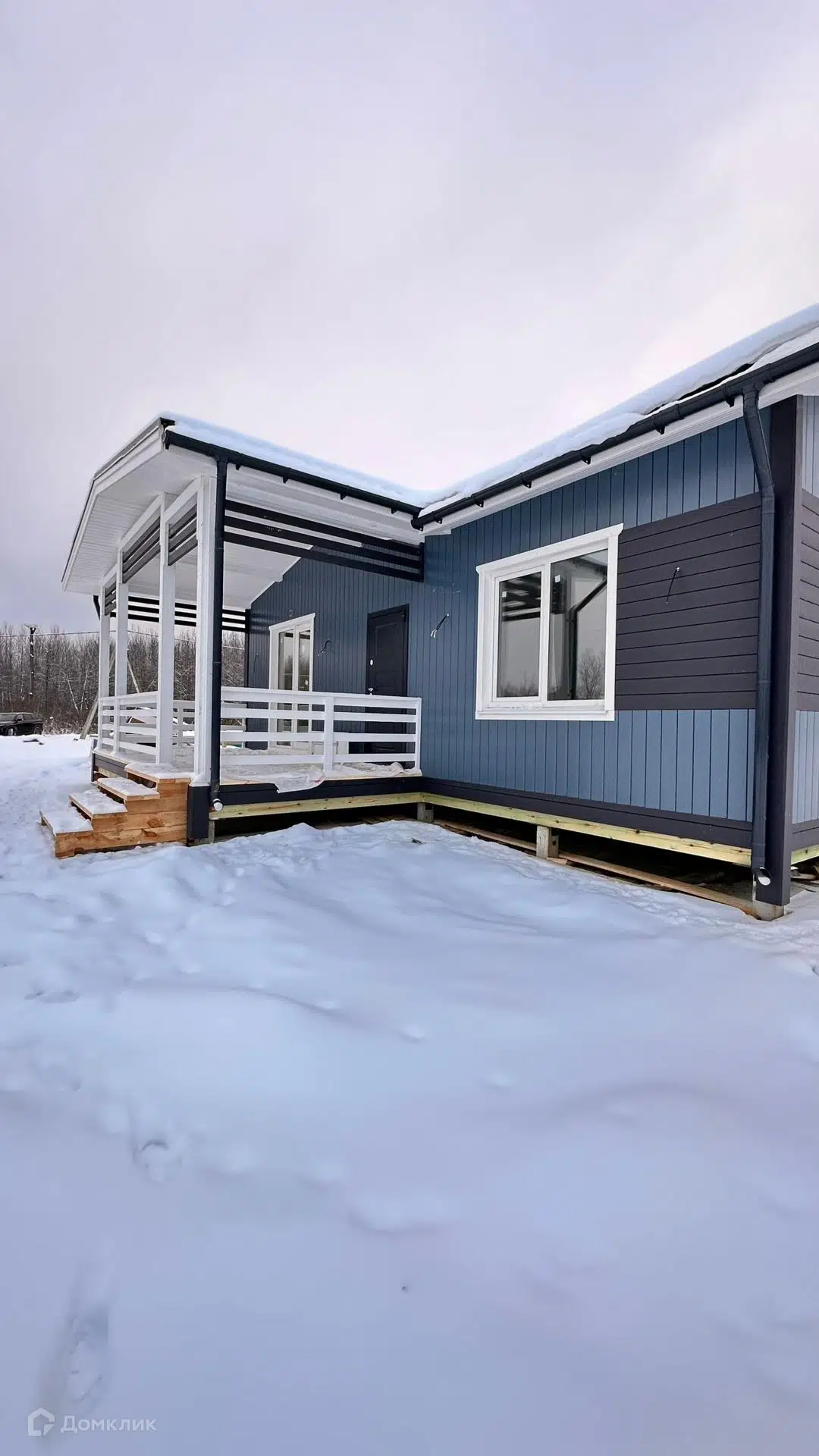 Проект дома «Одноэтажный каркасный дом 8х10м» компании СК Строим Дом 53 из материала Каркасный дом площадью 84.1м² под ключ за 4455000₽ в Донецке | 1 этаж, 2 спальни, 1 санузел – Домклик