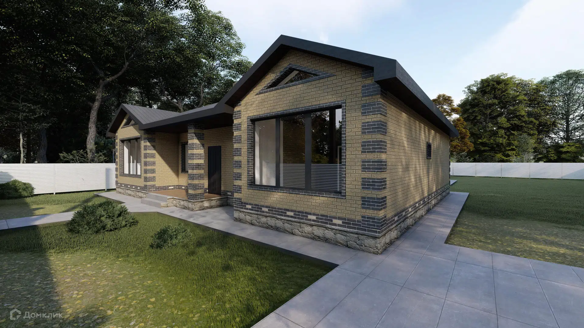 Проект дома «КС-14» компании Красный слон из материала Газобетонные блоки площадью 139м² под ключ за 7800000₽ в Донецке | 1 этаж, 4 спальни, 2 санузла – Домклик