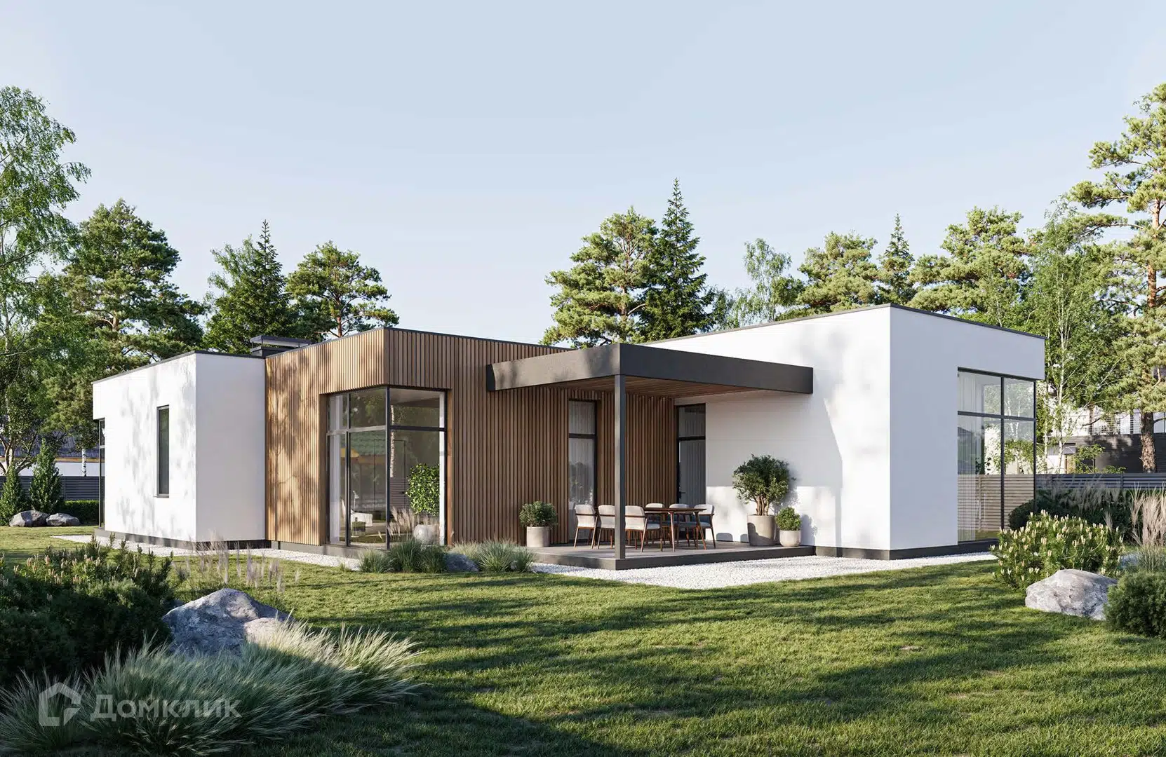 Проект дома «Проект 1-NOVA» компании Новация из материала Газобетонные блоки площадью 169м² под ключ за 10800000₽ в Донецке | 1 этаж, 4 спальни, 3 санузла – Домклик