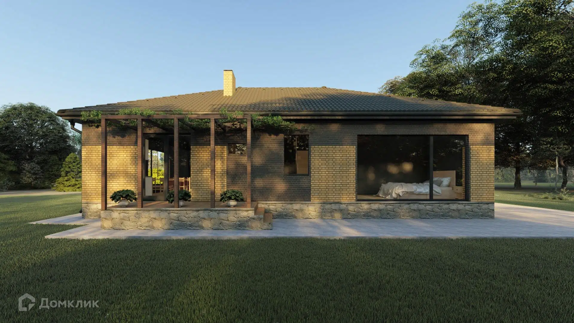 Проект дома «КС-9» компании Красный слон из материала Газобетонные блоки площадью 139м² под ключ за 7800000₽ в Донецке | 1 этаж, 4 спальни, 2 санузла – Домклик