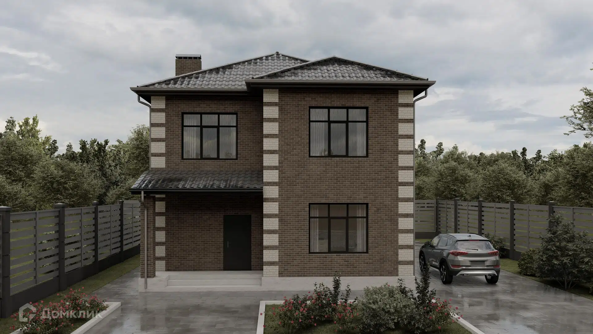 Проект дома «Индивидуальный жилой дом 138-2-2» компании KOTLOVAN из материала Газосиликатные блоки площадью 138.5м² под ключ за 7500000₽ в Донецке | 2 этажа, 5 спален, 2 санузла – Домклик