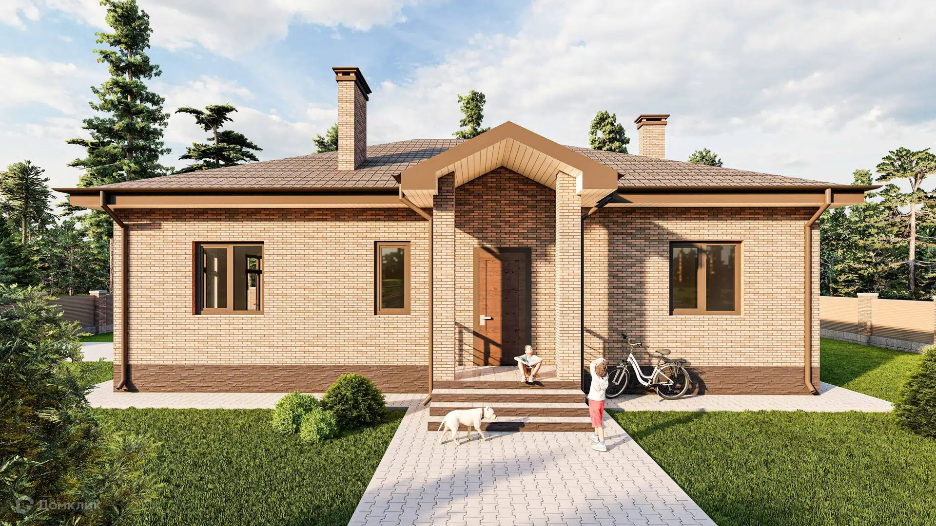 Проект дома «AS-141/1» компании ООО «АРИС ДЕКОР ПРО» из материала Кирпич площадью 141м² под ключ за 10152000₽ в Донецке | 1 этаж, 3 спальни, 2 санузла – Домклик