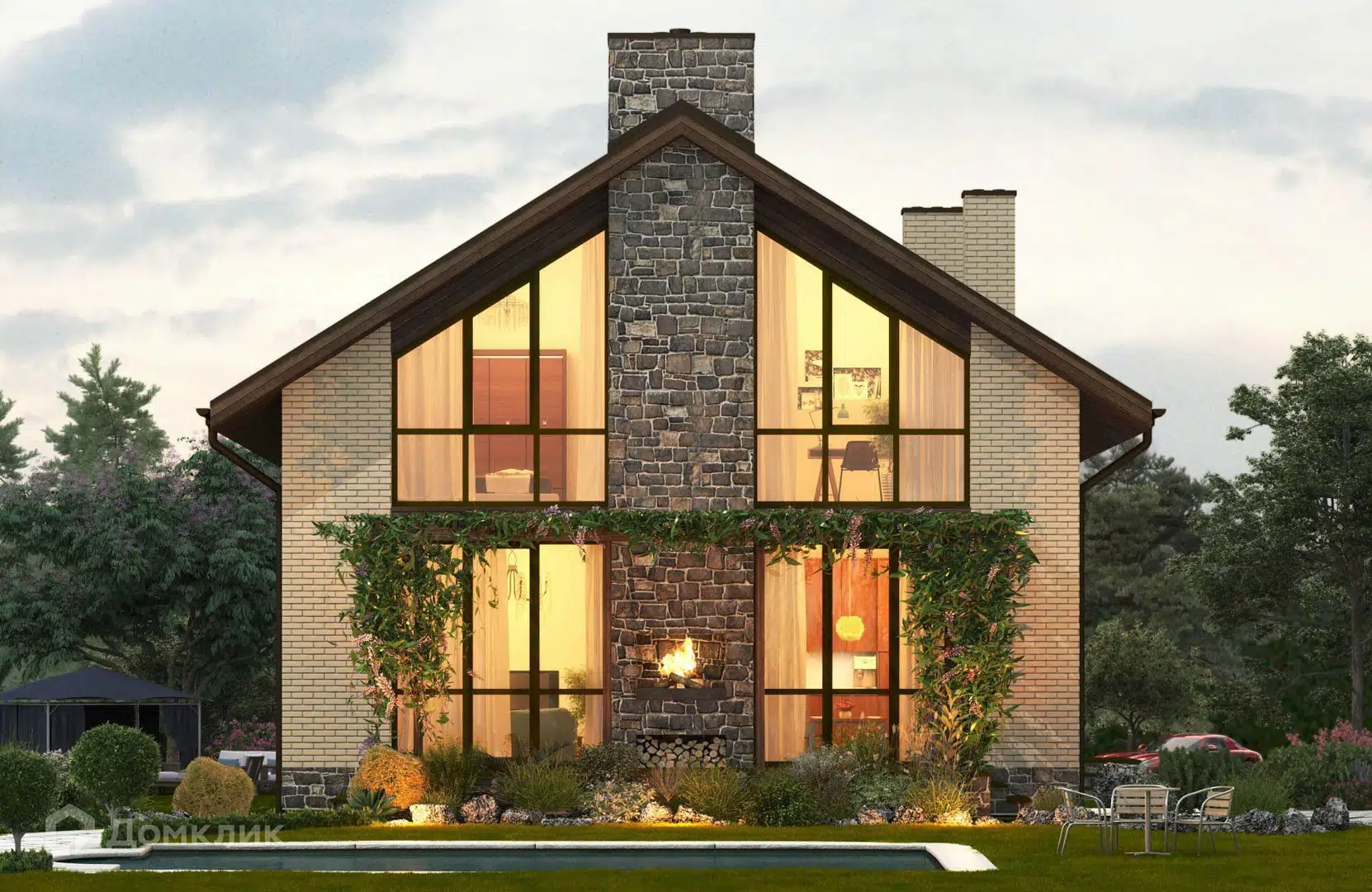 Проект дома «Проект №81» компании Новация из материала Керамические блоки площадью 132м² под ключ за 7260000₽ в Донецке | 2 этажа, 5 спален, 2 санузла – Домклик