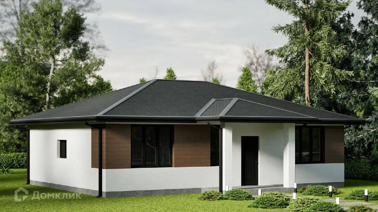 Проект дома «Новозбурьевка» компании ООО «СФЕРА ПЛЮС» из материала Газобетонные блоки площадью 99м² под ключ за 7686000₽ в Донецке | 1 этаж, 3 спальни, 2 санузла – Домклик