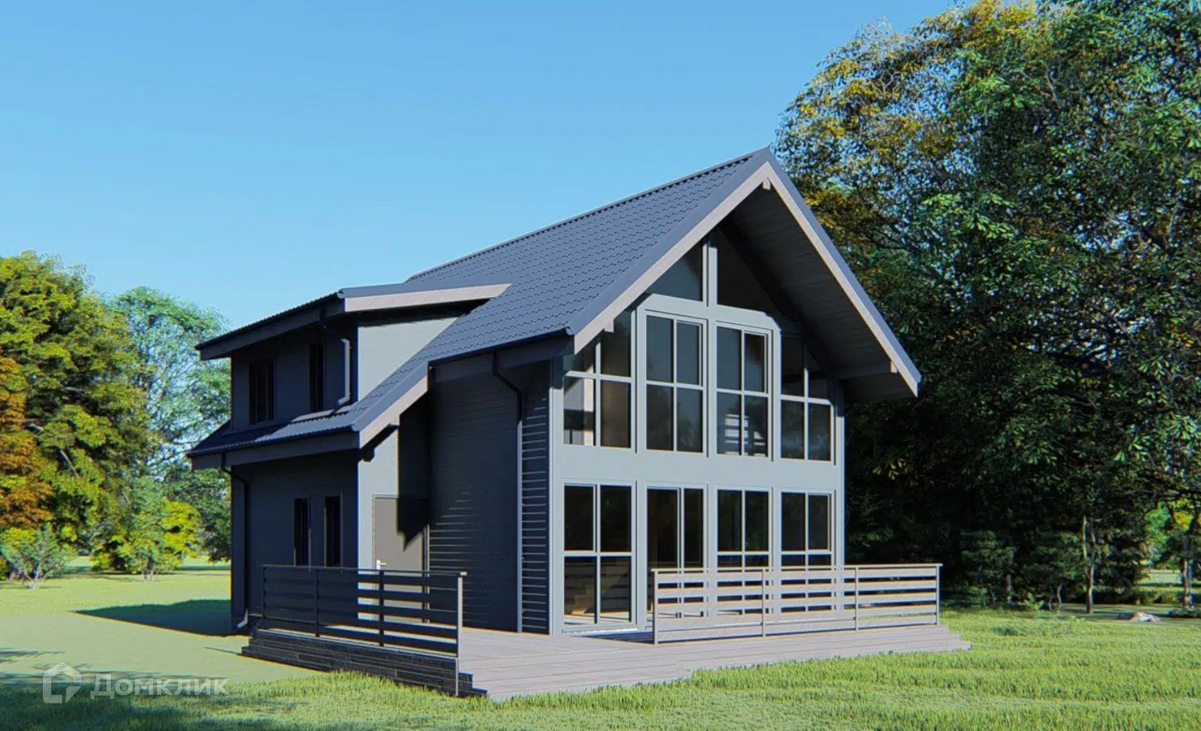 Проект дома «БОРИС» компании Ассоциация СИП из материала SIP-панели площадью 120м² под ключ за 4200000₽ в Донецке | 2 этажа, 4 спальни, 2 санузла – Домклик