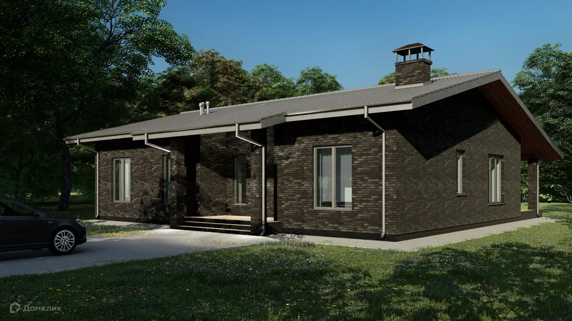 Проект дома «Неаполь 175» компании АрхСтройМонтаж из материала Газосиликатные блоки площадью 175м² под ключ за 11375000₽ в Луганске | 1 этаж, 3 спальни, 2 санузла – Домклик