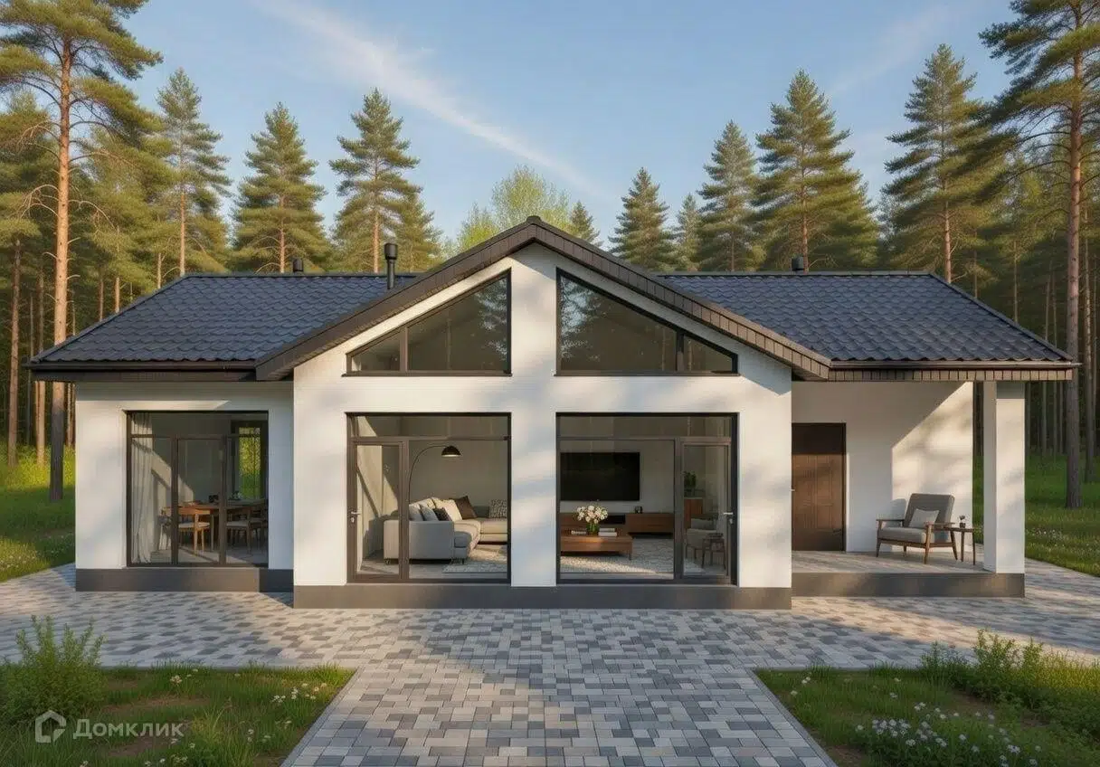 Проект дома «СФ 114» компании ООО «НОВОПАШИН» из материала Газобетонные блоки площадью 114.4м² под ключ за 9850000₽ в Донецке | 1 этаж, 3 спальни, 2 санузла – Домклик