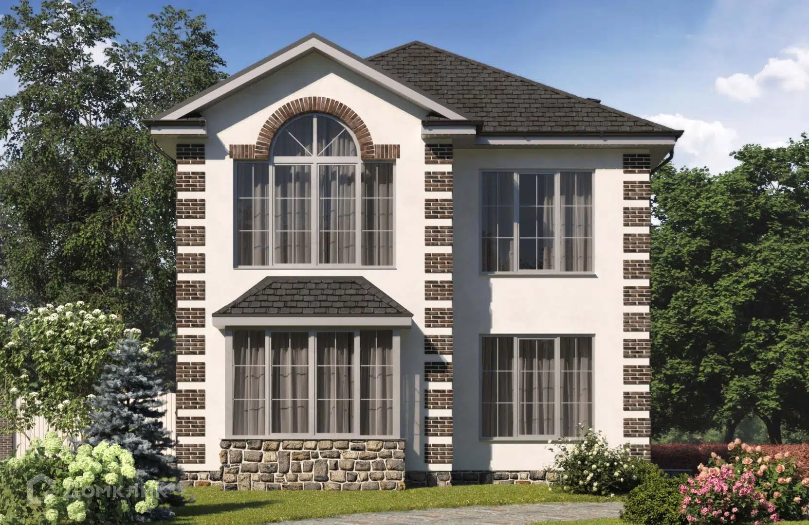 Проект дома «Проект №113» компании Новация из материала Керамические блоки площадью 136м² под ключ за 7480000₽ в Донецке | 2 этажа, 5 спален, 2 санузла – Домклик