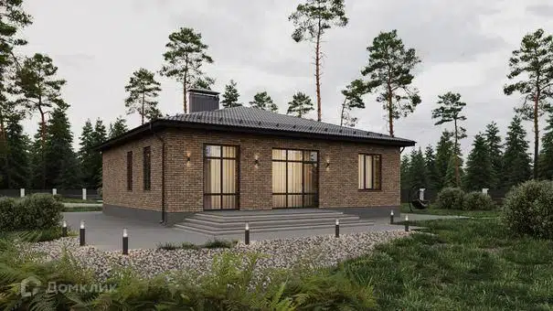 Проект дома «Одноэтажный дом ОТ110» компании СК Новый Дом из материала Газосиликатные блоки площадью 132м² под ключ за 8300000₽ в Донецке | 1 этаж, 3 спальни, 2 санузла – Домклик