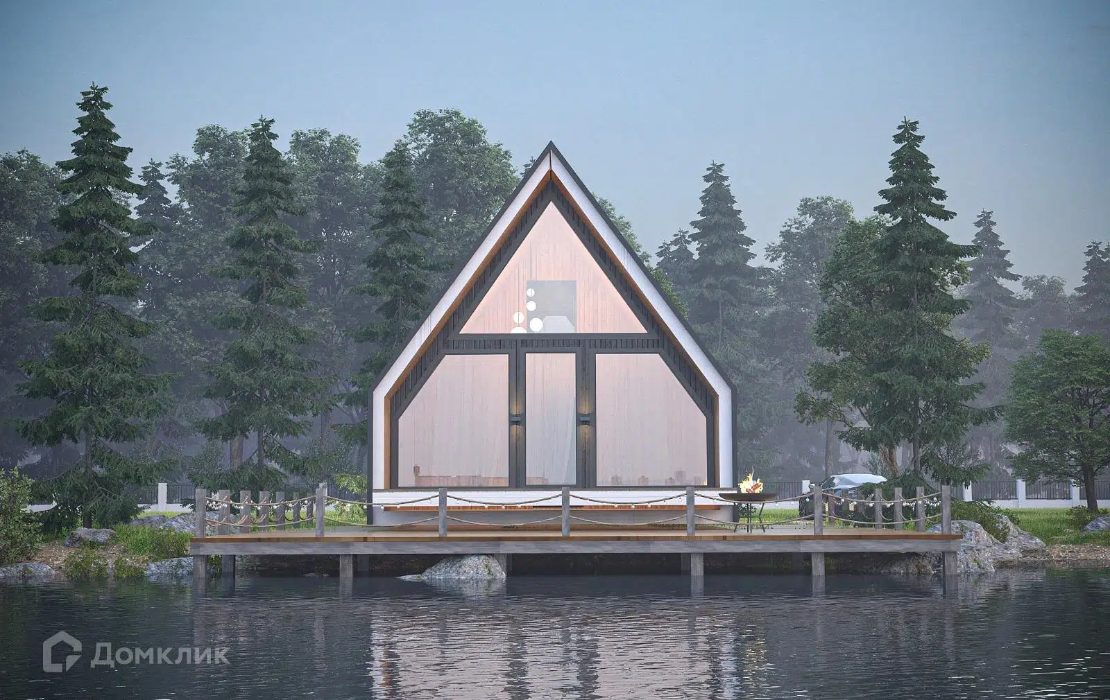 Проект дома «Полет 6х9» компании Азбука Дома из материала Каркасный дом площадью 60м² под ключ за 3107524₽ в Донецке | 2 этажа, 3 спальни, 1 санузел – Домклик