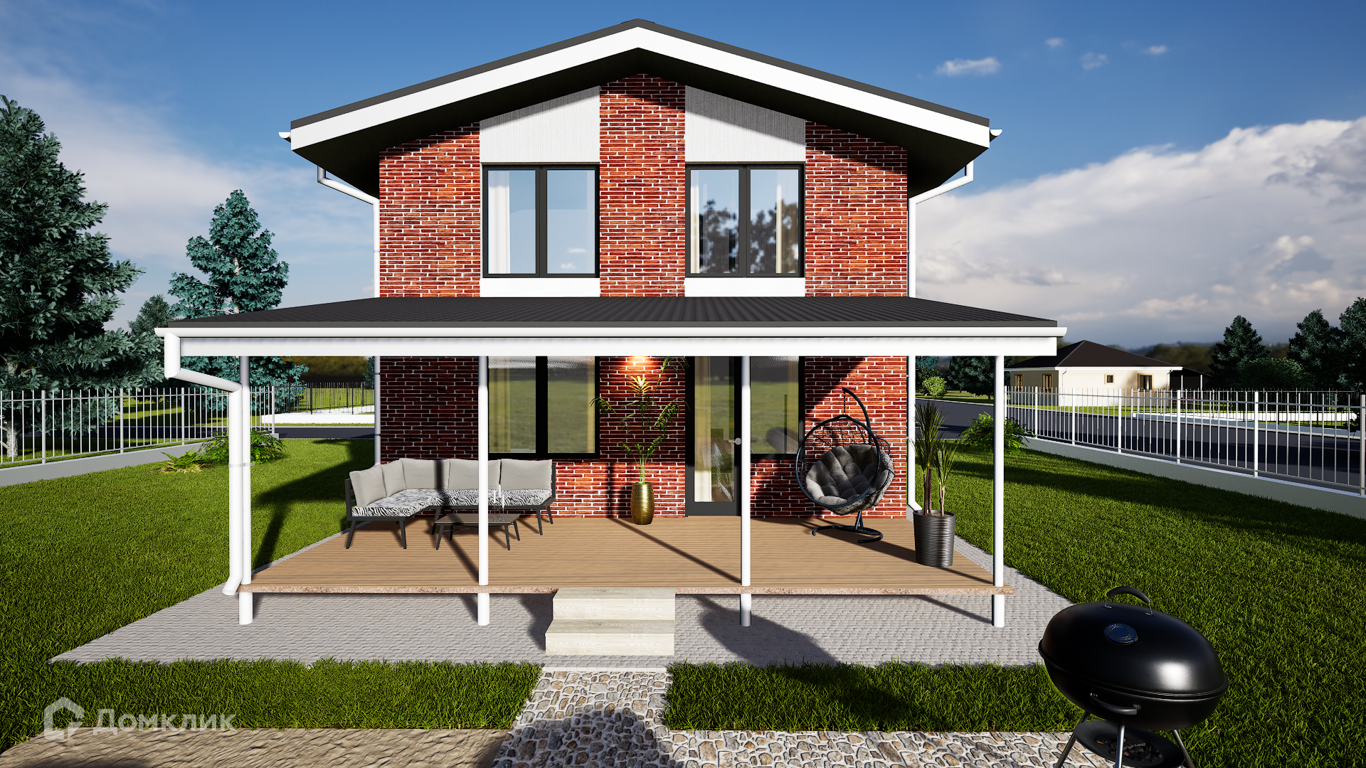 Проект дома «Удачный т1» компании «Наша Маша»(ИП Каткова А.В.) из материала Газобетонные блоки площадью 88.62м² под ключ за 4750000₽ в Донецке | 2 этажа, 2 спальни, 2 санузла – Домклик