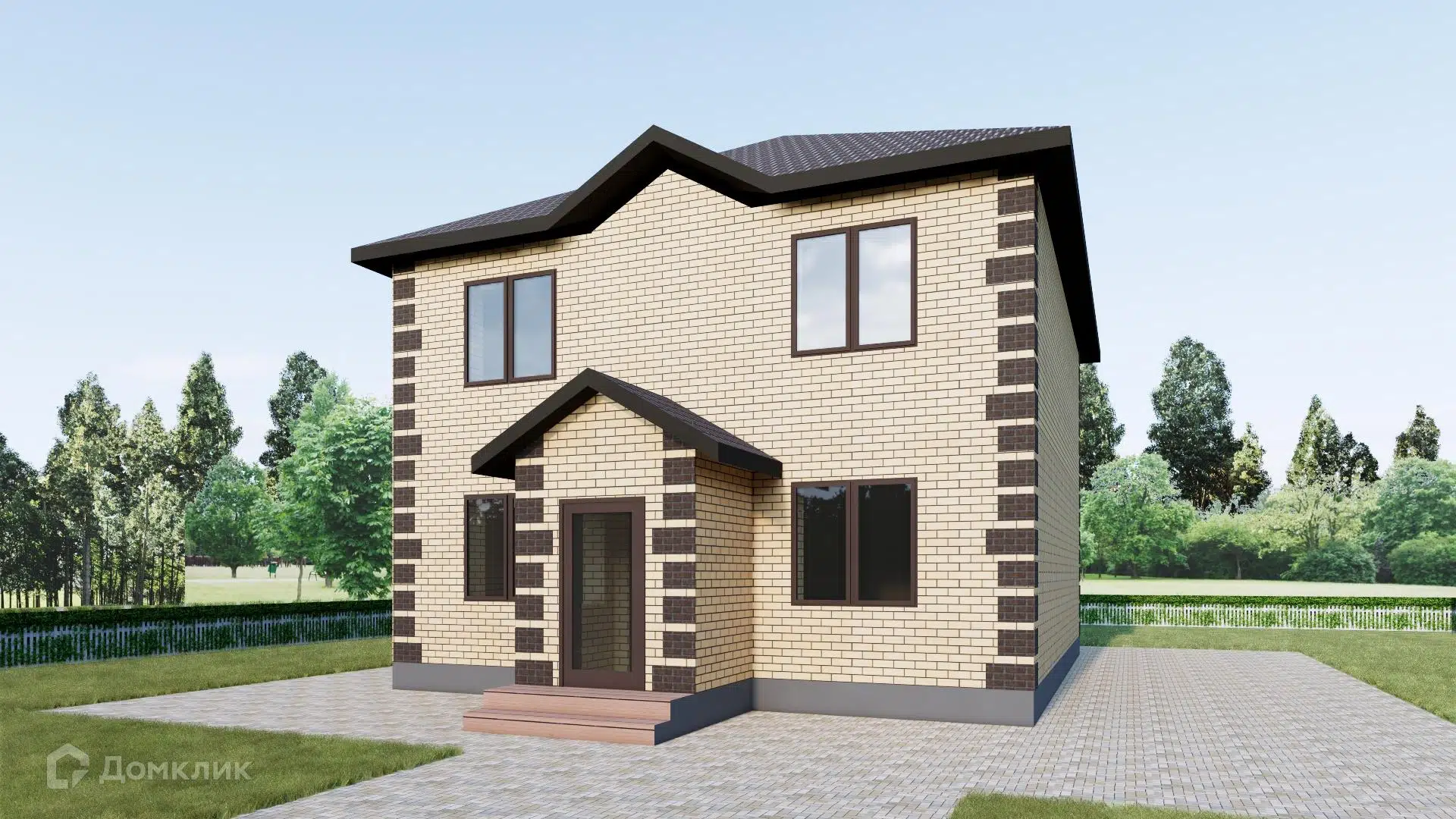 Проект дома «Дом 2-эт 154 м2» компании СК «СтройЭкоГарант» из материала Газосиликатные блоки площадью 154м² под ключ за 9700000₽ в Луганске | 2 этажа, 4 спальни, 3 санузла – Домклик