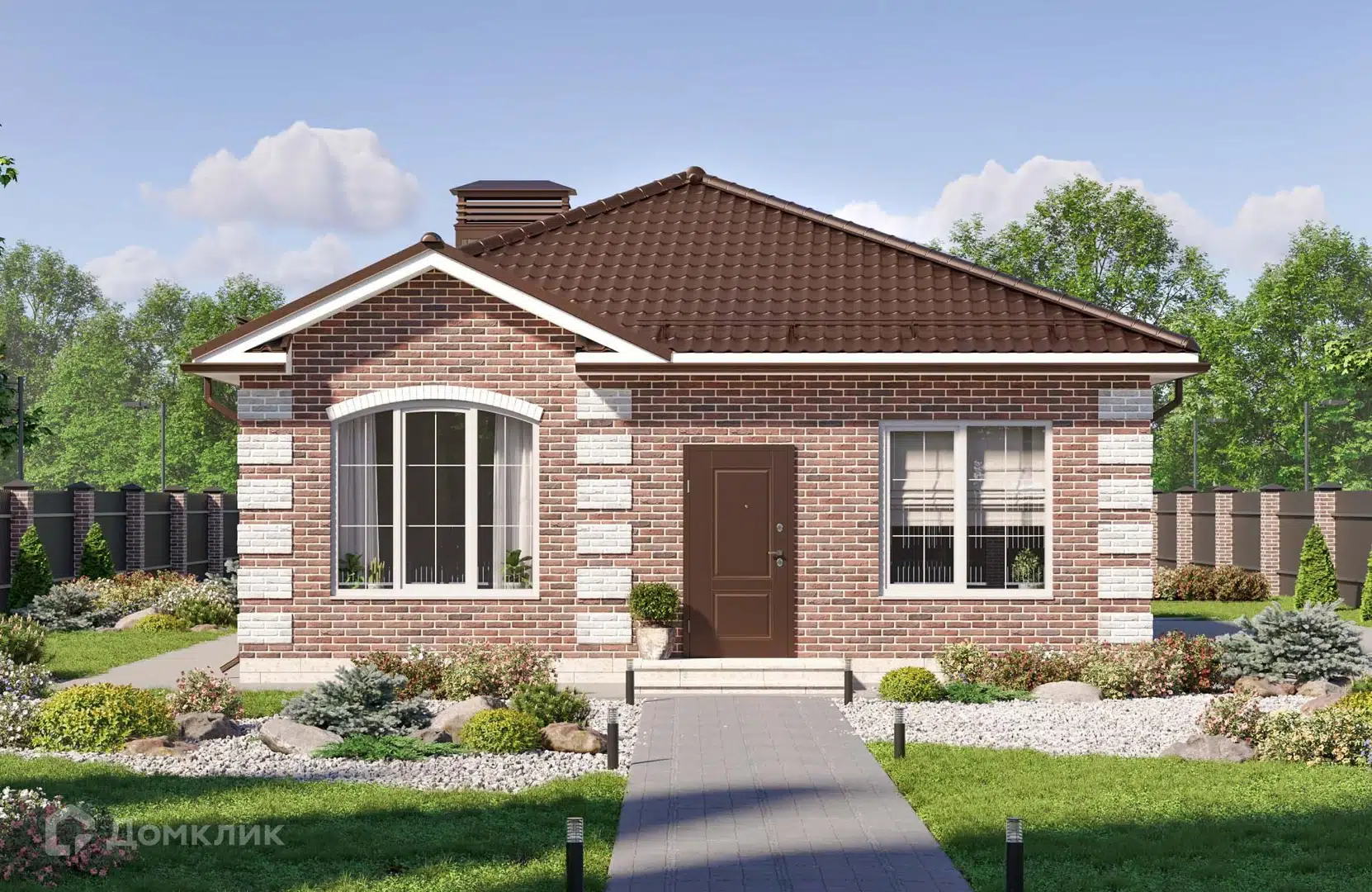 Проект дома «Проект №373» компании СПЕЦ ЗАСТРОЙЩИК из материала Газобетонные блоки площадью 95м² под ключ за 6900000₽ в Донецке | 1 этаж, 3 спальни, 2 санузла – Домклик