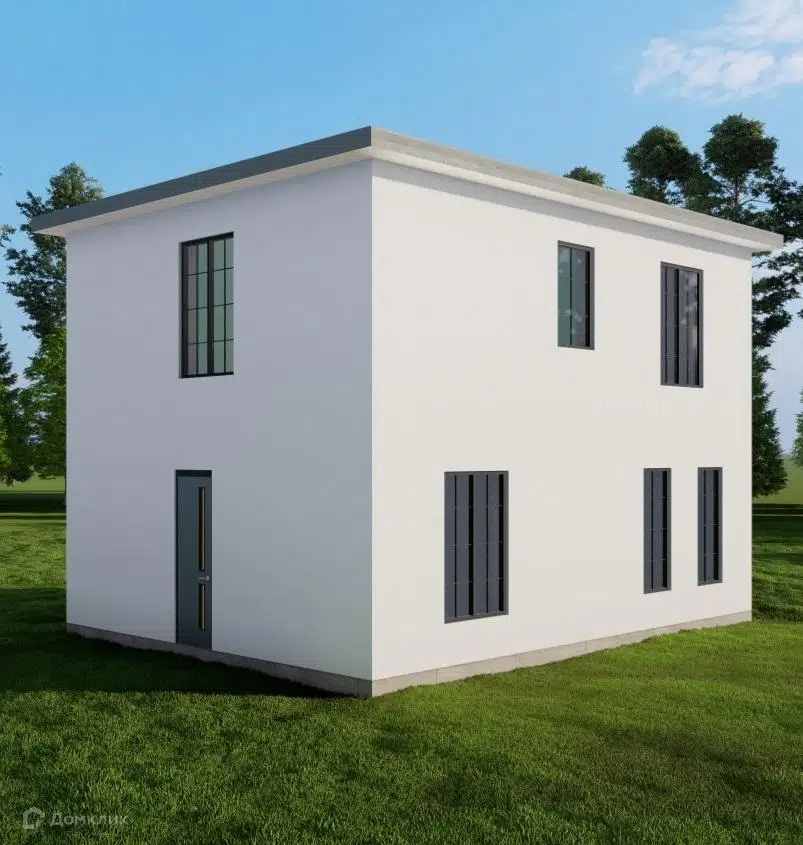 Проект дома «Небольшой двухэтажный дом из арболита» компании ООО «ПРОФИТ» из материала Арболитовые блоки площадью 108.8м² под ключ за 5170000₽ в Донецке | 2 этажа, 3 спальни, 2 санузла – Домклик