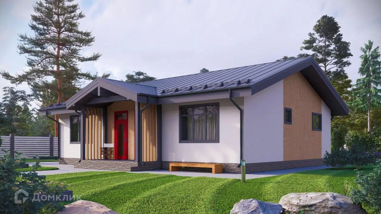 Проект дома «Стиль S106» компании Жилстройгрупп из материала Газобетонные блоки площадью 106м² под ключ за 6019000₽ в Донецке | 1 этаж, 3 спальни, 2 санузла – Домклик