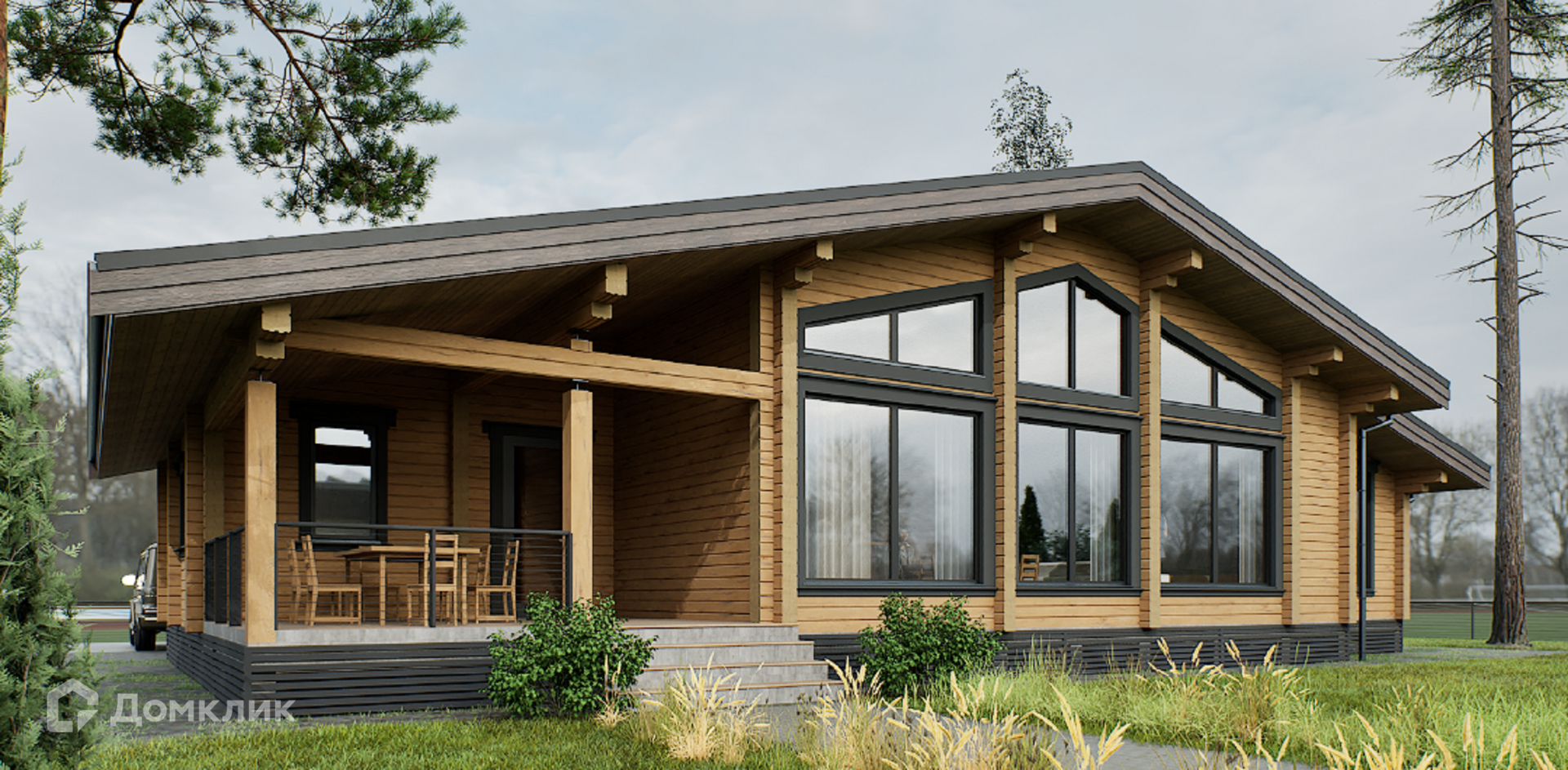 Проект дома «АР-314» компании СК АЛЕКС из материала Профилированный брус площадью 163.2м² под ключ за 9800₽ в Донецке | 1 этаж, 4 спальни, 2 санузла – Домклик