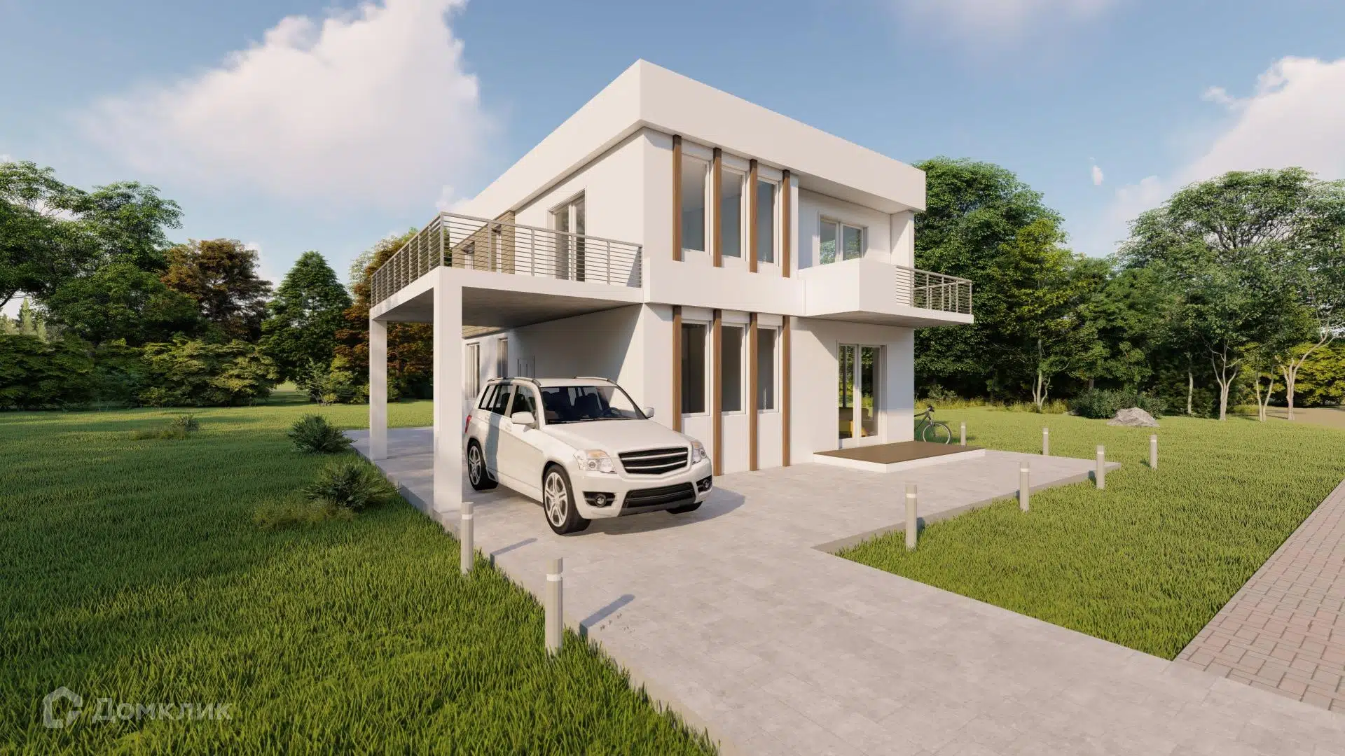 Проект дома «КС-31» компании Красный слон из материала Газобетонные блоки площадью 160.1м² под ключ за 11250000₽ в Донецке | 2 этажа, 5 спален, 3 санузла – Домклик