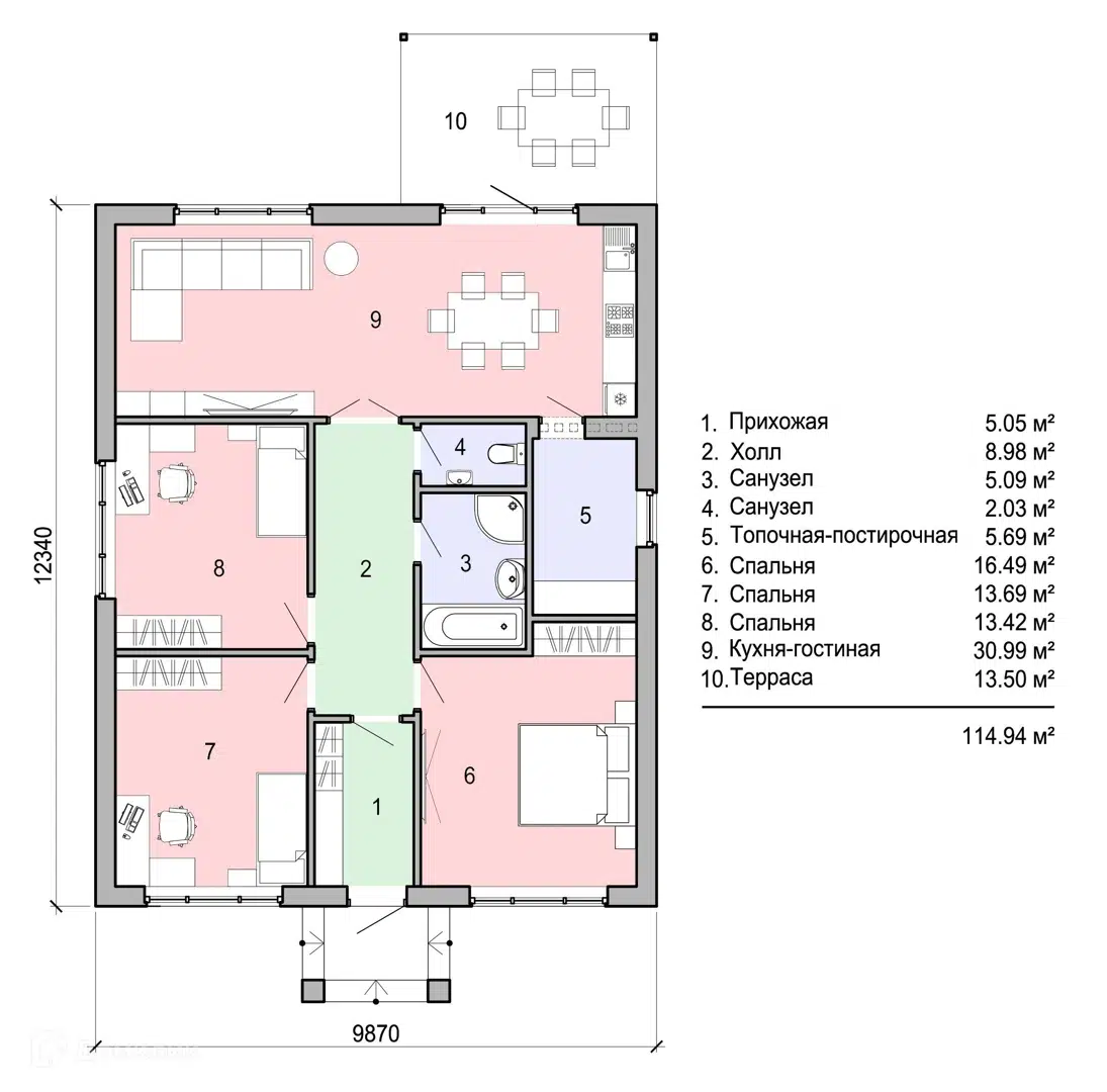 Планировка 1 этаж этажа