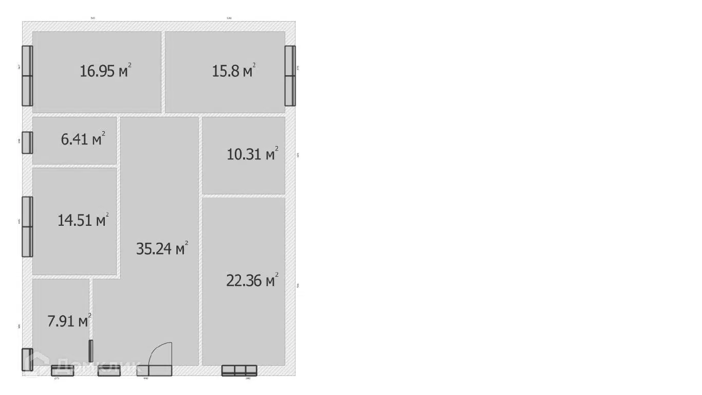 Планировка 1 этажа