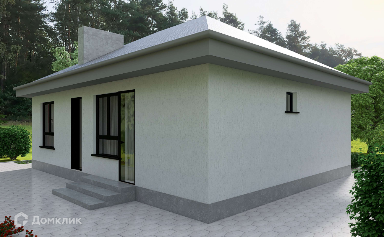 Проект дома «Ялта» компании ООО «СФЕРА ПЛЮС» из материала Газобетонные блоки площадью 72.5м² под ключ за 5368000₽ в Донецке | 1 этаж, 3 спальни, 2 санузла – Домклик