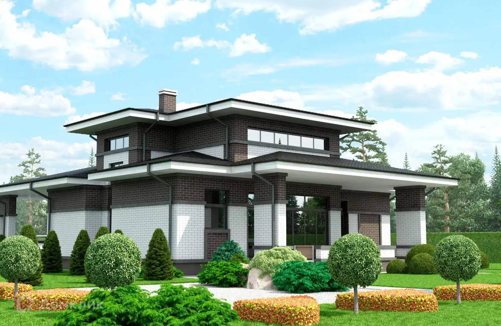 Проект дома «Проект 102-NOVA» компании Новация из материала Газобетонные блоки площадью 144м² под ключ за 11500000₽ в Донецке | 1 этаж, 3 спальни, 2 санузла – Домклик