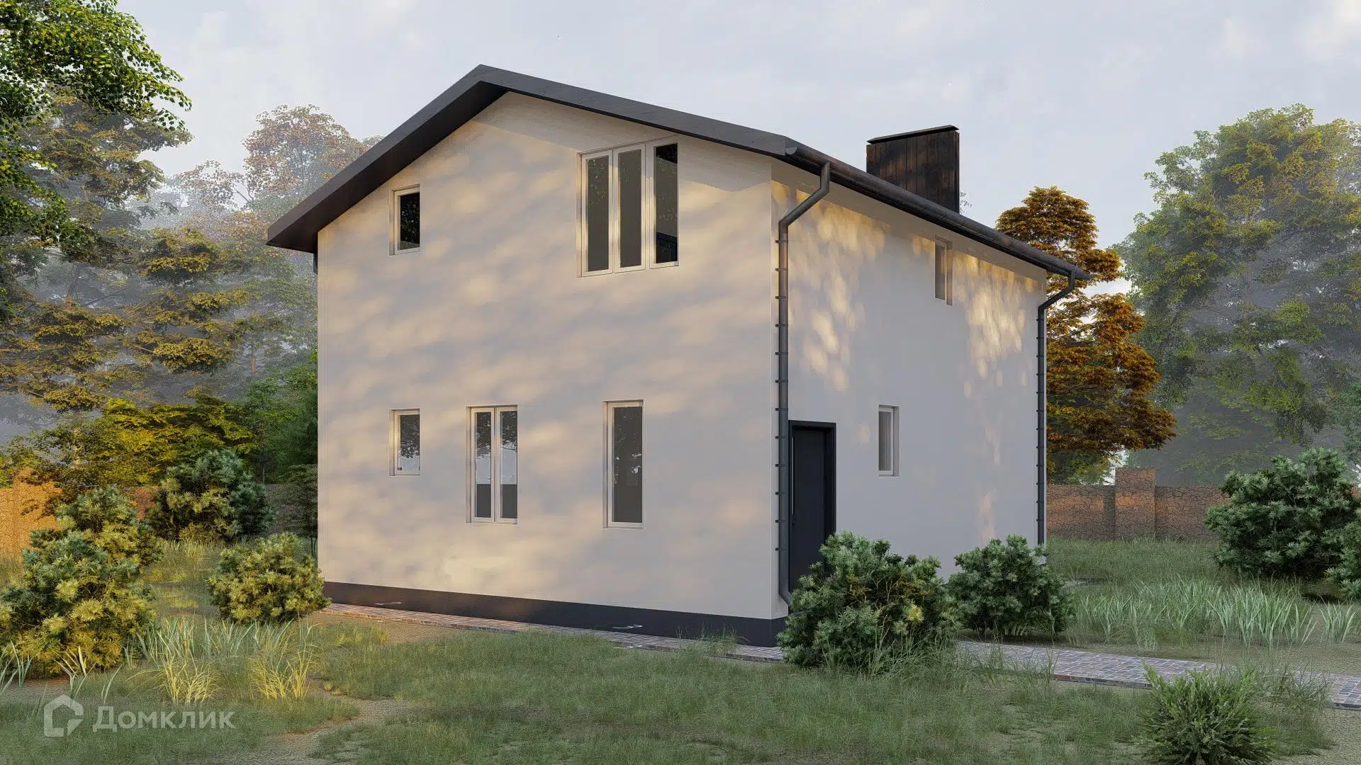 Проект дома «Вера» компании Сапфир из материала Газобетонные блоки площадью 122м² под ключ за 6685000₽ в Донецке | 2 этажа, 2 спальни, 2 санузла – Домклик