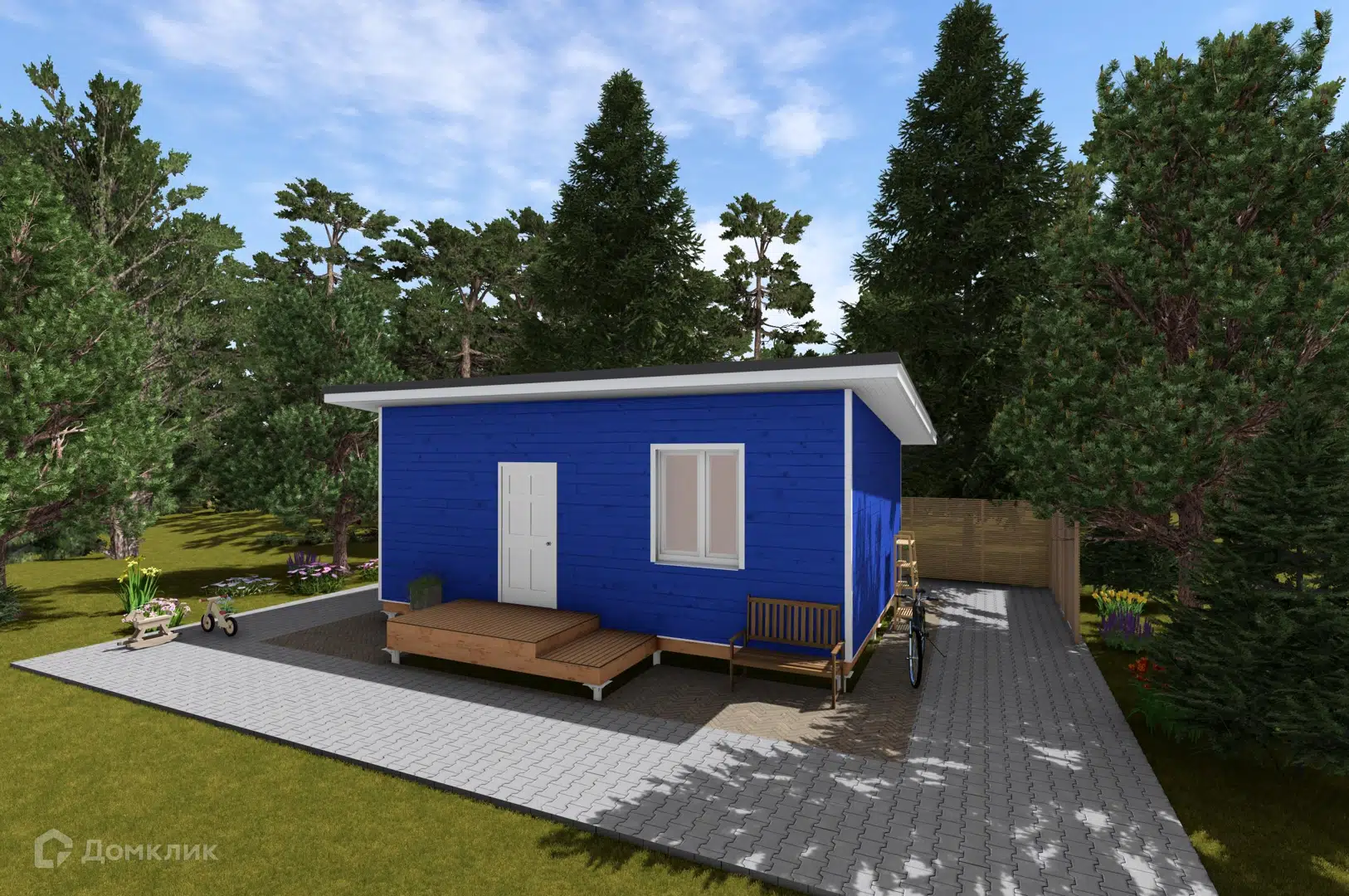 Проект дома «Жилой дом Селенга 3» компании ГЛАВА из материала SIP-панели площадью 32.1м² под ключ за 3500000₽ в Луганске | 1 этаж, 1 спальня, 1 санузел – Домклик