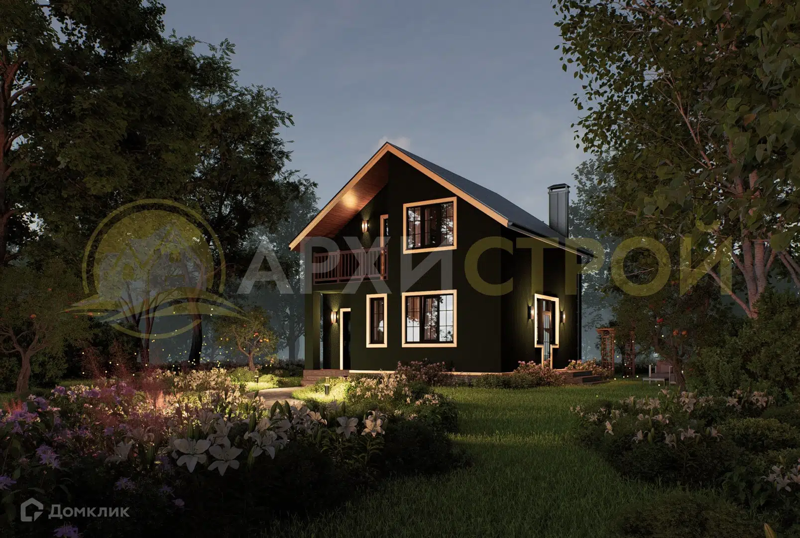 Проект дома «Проект 87,1М» компании Архистрой из материала Газосиликатные блоки площадью 87.1м² под ключ за 4800000₽ в Донецке | 2 этажа, 3 спальни, 2 санузла – Домклик