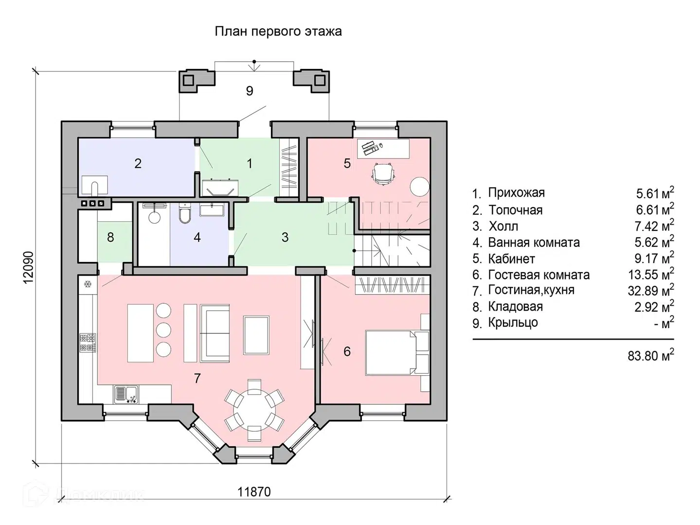 Планировка 1 этаж этажа