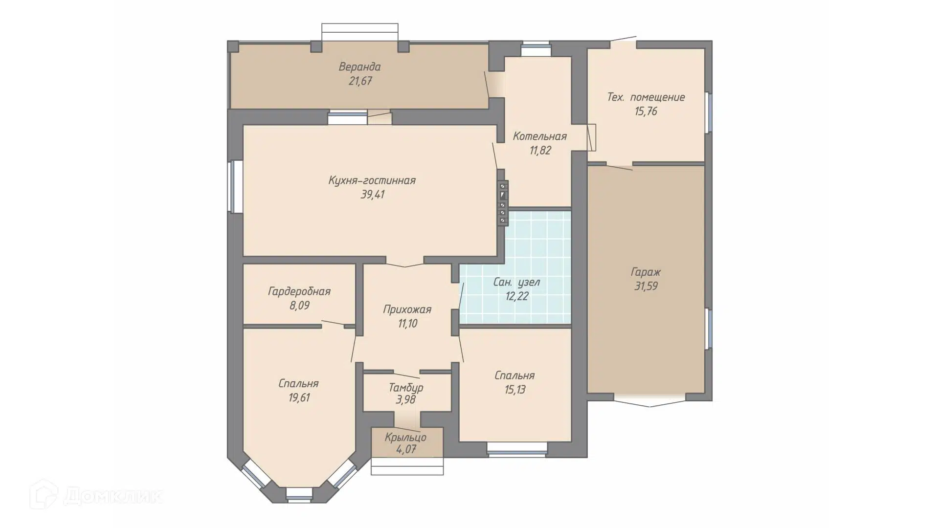 Планировка 1 этажа