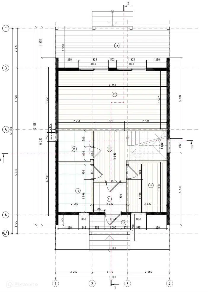 Планировка 1 этаж этажа