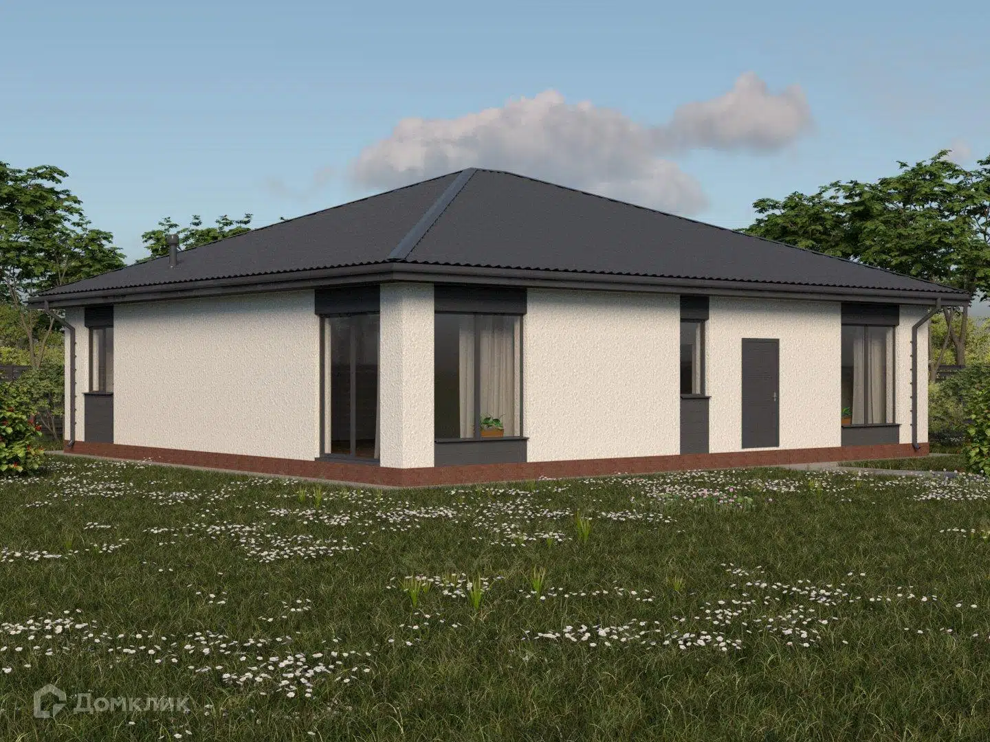 Проект дома «КС-16» компании КомфортСтрой64 из материала Керамические блоки площадью 160.7м² под ключ за 12300000₽ в Донецке | 1 этаж, 4 спальни, 2 санузла – Домклик