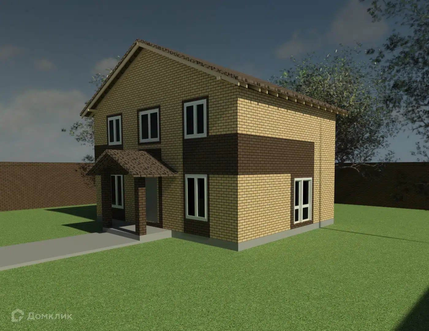 Проект дома «Москва» компании Надежные дома из материала Газосиликатные блоки площадью 116м² под ключ за 5390000₽ в Донецке | 2 этажа, 4 спальни, 3 санузла – Домклик
