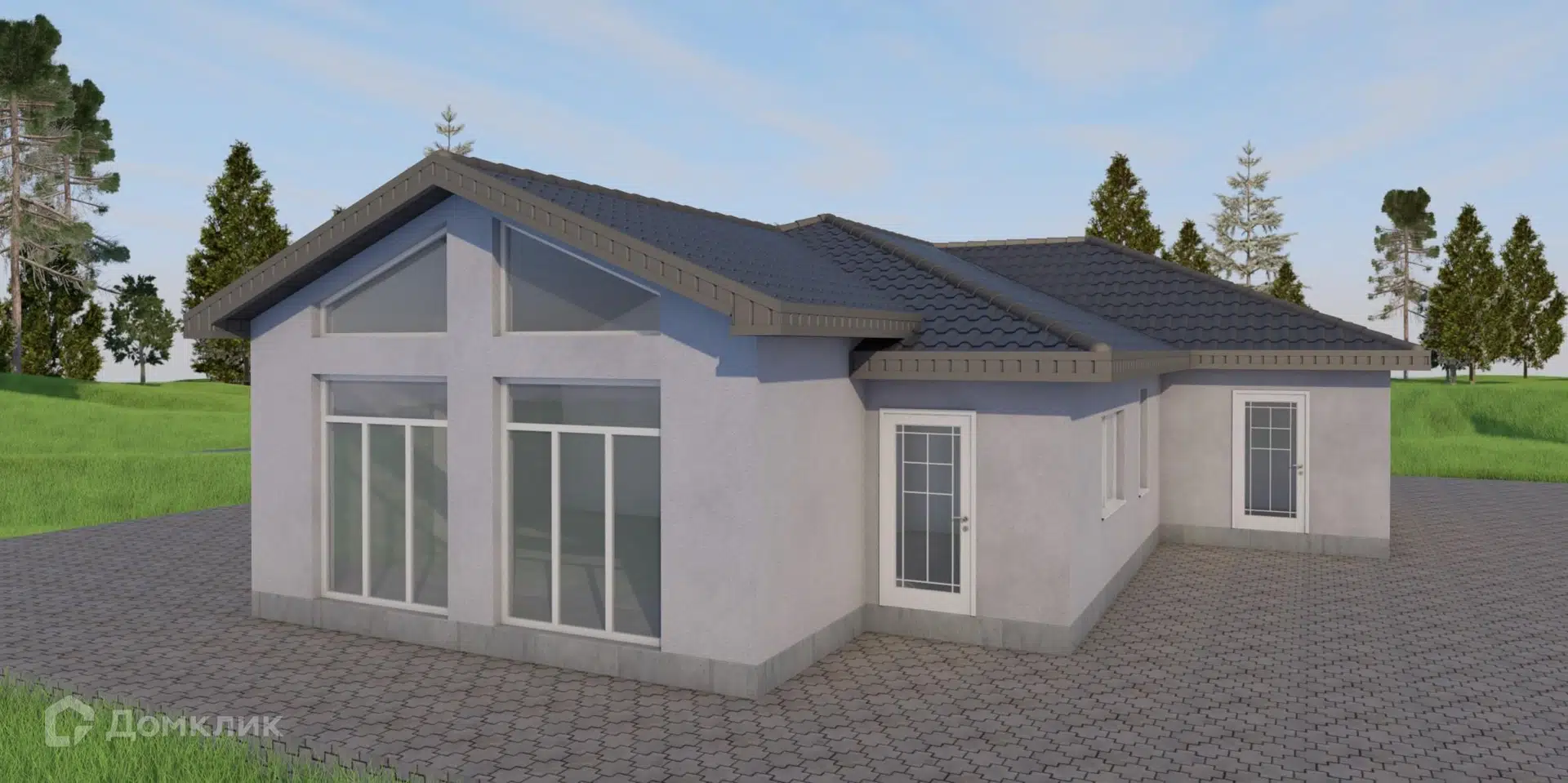 Проект дома «СФ 140» компании ООО «НОВОПАШИН» из материала Газобетонные блоки площадью 140м² под ключ за 10870000₽ в Донецке | 1 этаж, 3 спальни, 1 санузел – Домклик