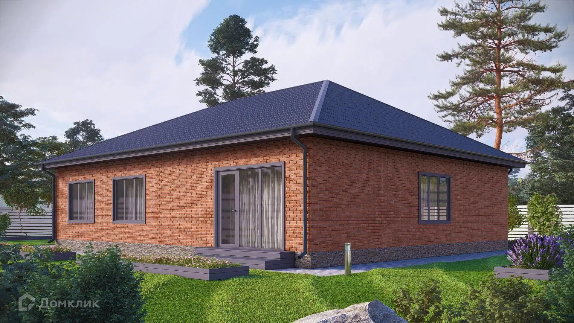 Проект дома «Стиль S110» компании Жилстройгрупп из материала Газобетонные блоки площадью 110м² под ключ за 6000000₽ в Донецке | 1 этаж, 3 спальни, 2 санузла – Домклик