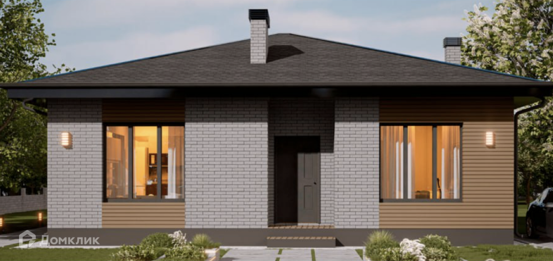 Проект дома «R-103» компании Regnum из материала Керамзитобетонные блоки площадью 103м² под ключ за 6100000₽ в Донецке | 1 этаж, 3 спальни, 1 санузел – Домклик