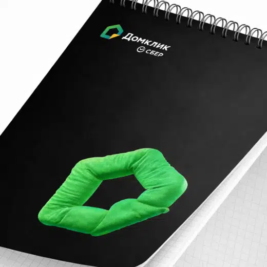 Блокнот А4 на пружине, черный слайд 2