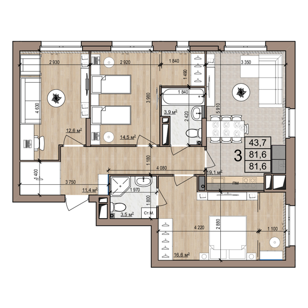 Изображение квартиры