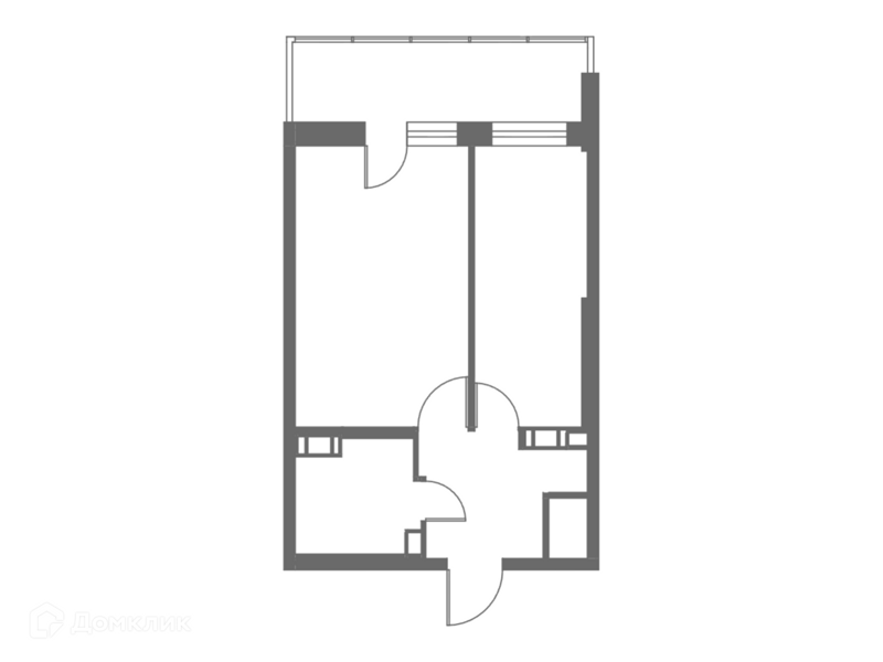 Планировка: 1 комната · 37,9 м²