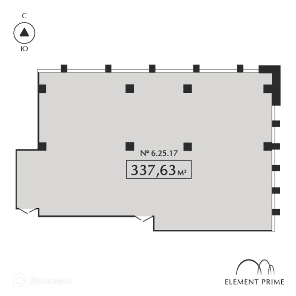 Планировка: Студия · 337,63 м²